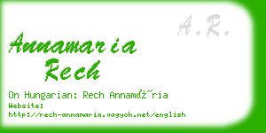 annamaria rech business card